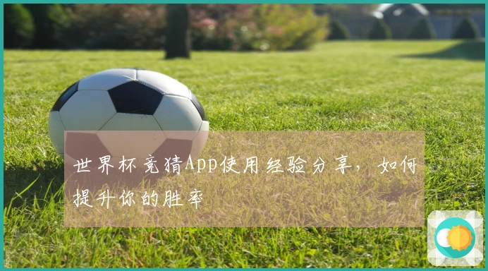 世界杯竞猜App使用经验分享，如何提升你的胜率